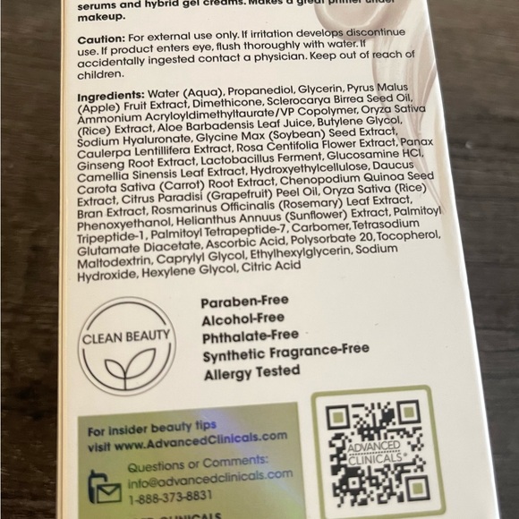 Advance clinical plant based collagen multi lift moisturizer plump up fine lines - Picture 5 of 5